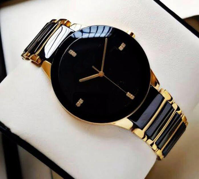 Classic Luxury Men's Stainless Steel Analog Quartz Watch – Elegant Dress Wristwatch for Men & Boys | Stylish Waterproof Business Timepiece